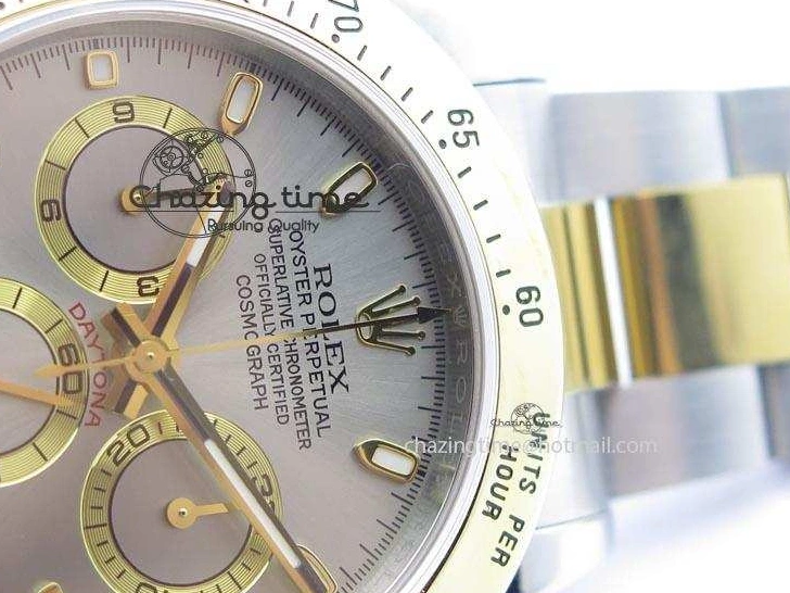 JF SS 116523 Gray On Best Bracelet A7750 YG Edition SS YG Dial Daytona 0312